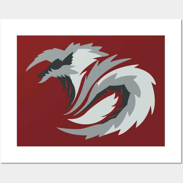 New Moon's Lightning - Stygian Zinogre Wall Art by kinokashi